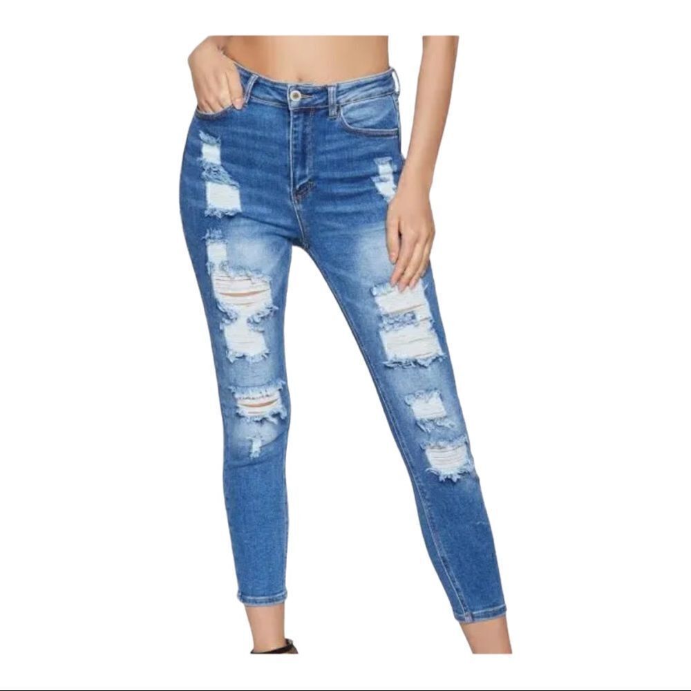 Wax Jean Distressed Skinny Women’s Size 7